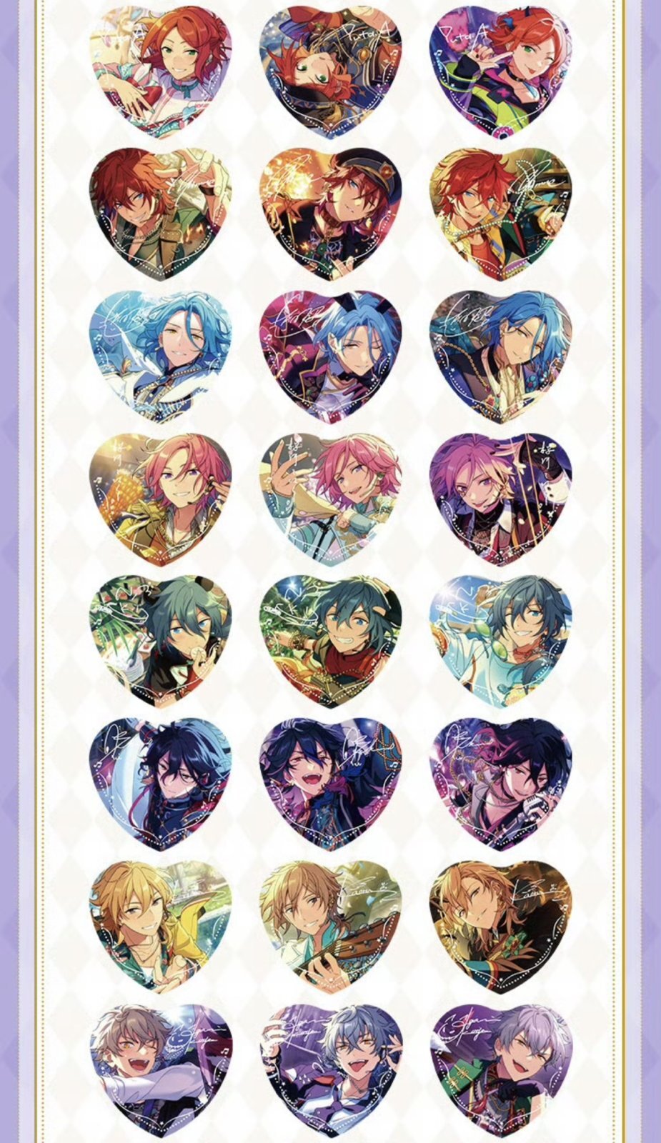 あんスタ Crazy:B 椎名ニキ ニキ 缶バッジ ハート缶バッジ 傾心徽章