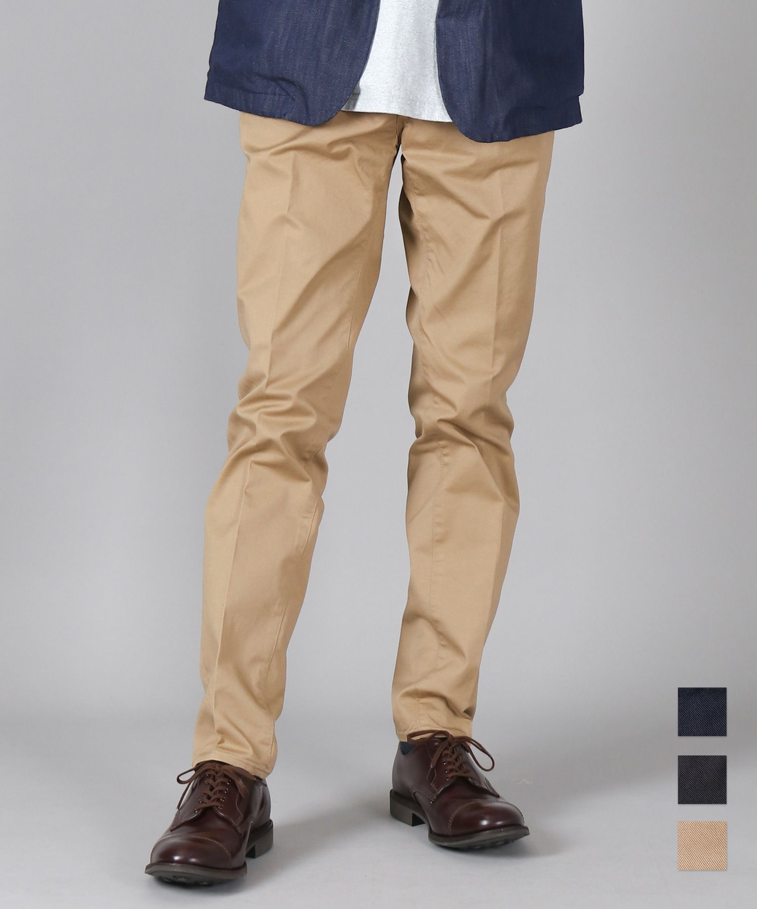 JAPAN BLUE JEANS】 Custom Fit Slim 5 Pocket Model チノストレッチ