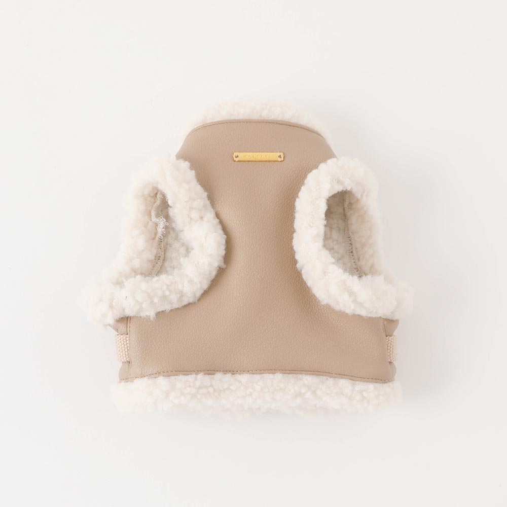 エコレザーボアMIXハーネス+リードSET【名入れ刺繍対応】 – moncheri