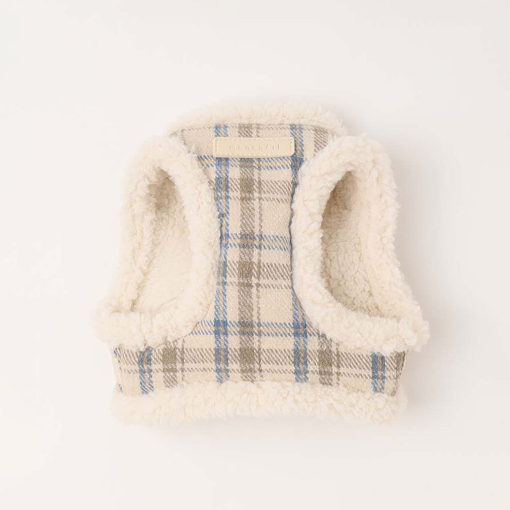 チェック柄ボアハーネス+リードSET【名入れ刺繍対応】 – moncheri