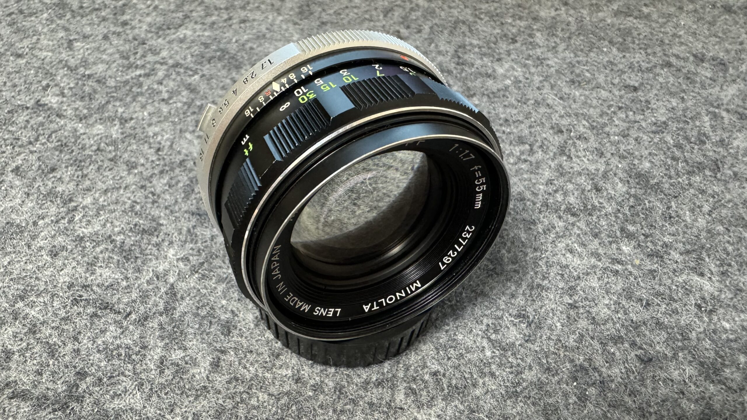 ミノルタ MC ROKKOR-PF 55mm 1:1.7 カメラレンズ オールドレンズ