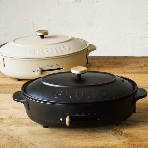 ブルーノ BRUNO crassy+ オーバルホットプレート＋グリルプレート 4種