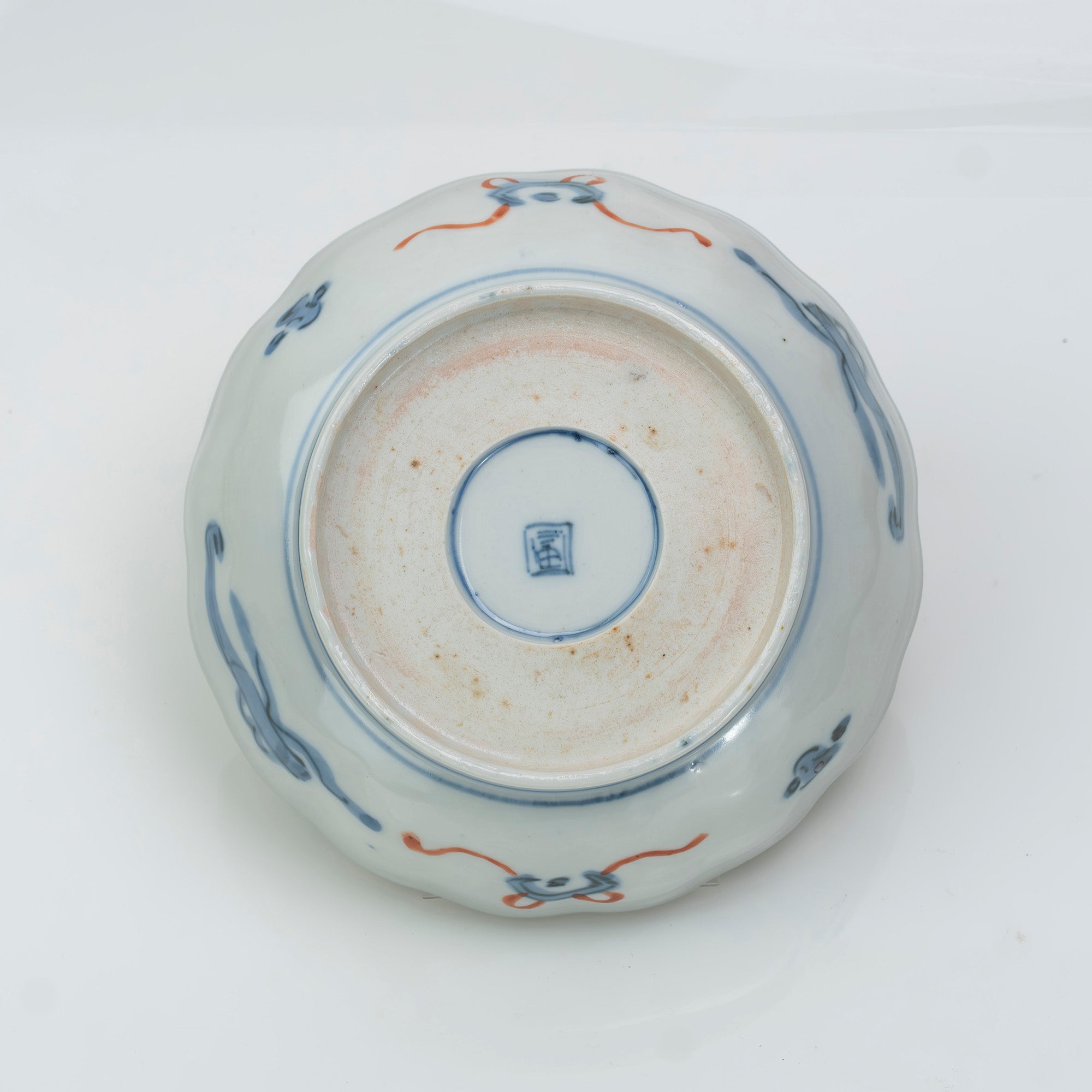 古伊万里 色絵 鳥 極楽浄土 盃洗 明治 訳あり ニュウ 【公式通販】