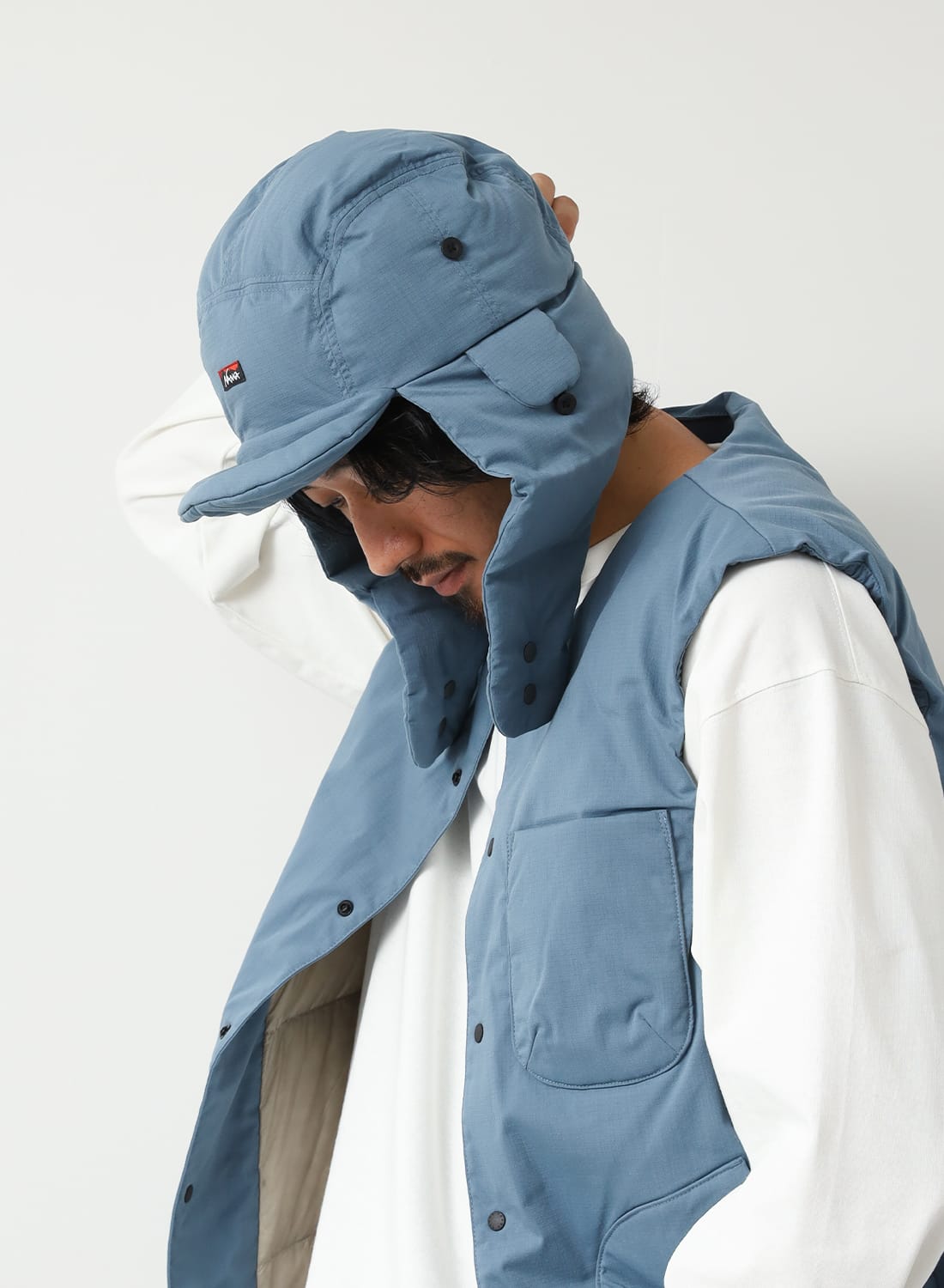 HINOC RIPSTOP DOWN EAR FLAP CAP|ヒノック リップストップ ダウン