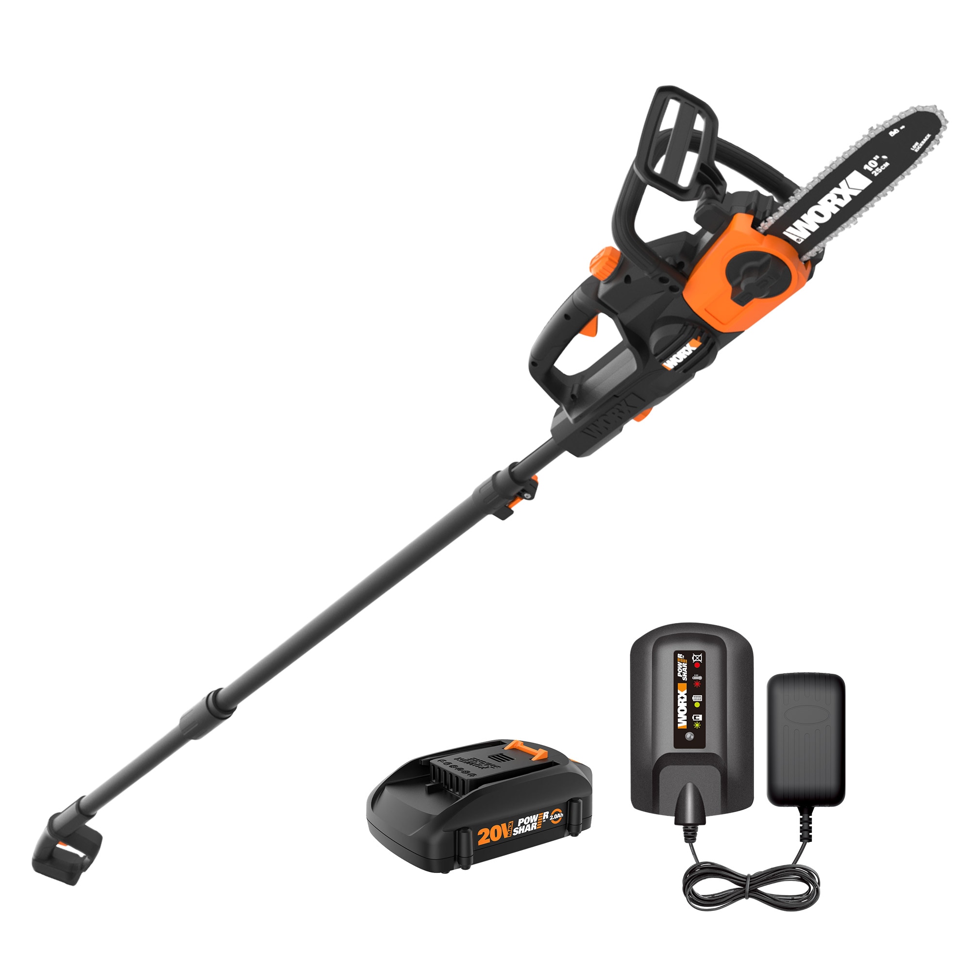 WORX Power Share 20-volt Max 10-in Battery 2 Ah Chainsaw (Battery