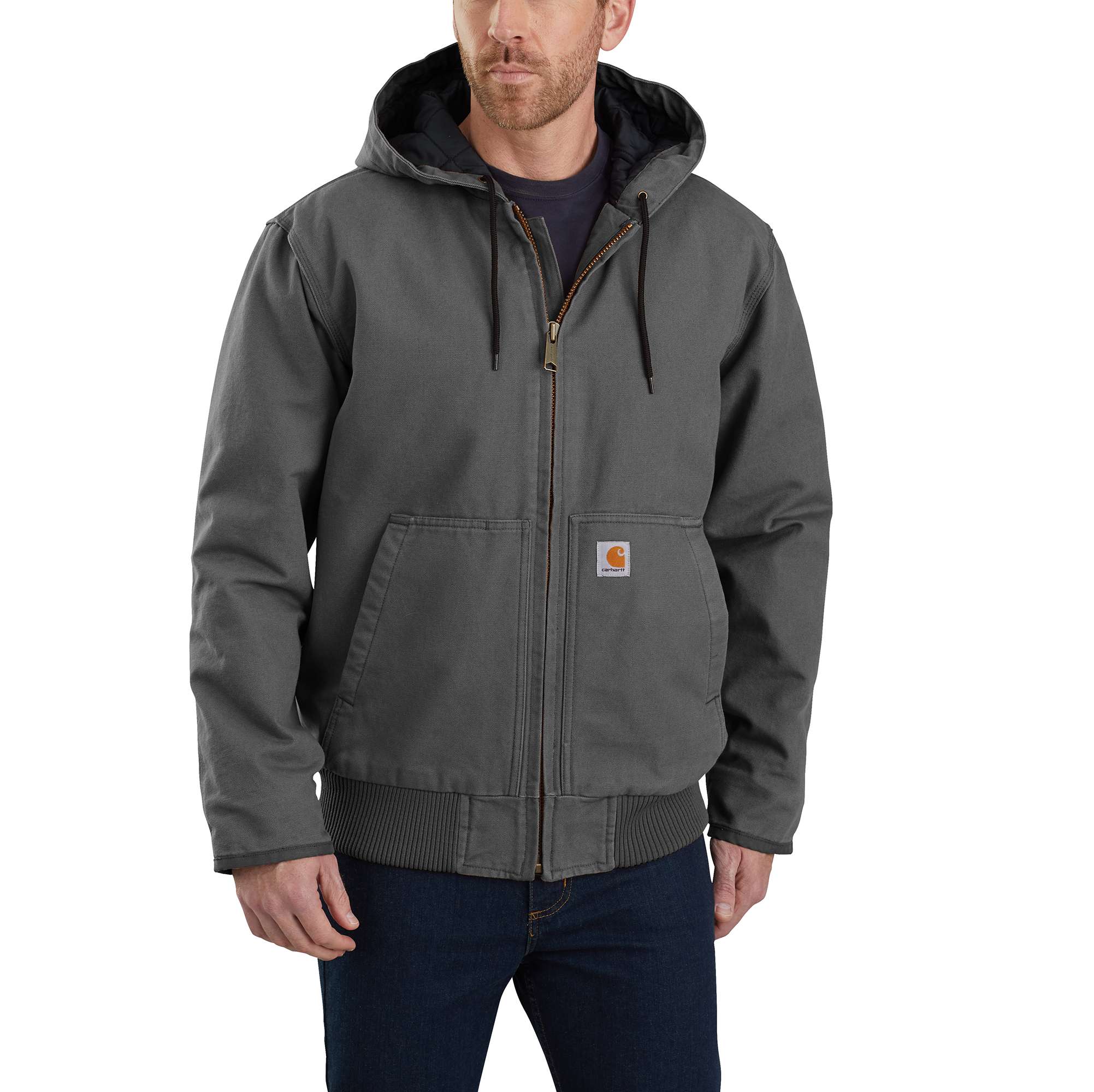 Carhartt Men's Gravel Medium Weight Woven Hooded Insulated Work