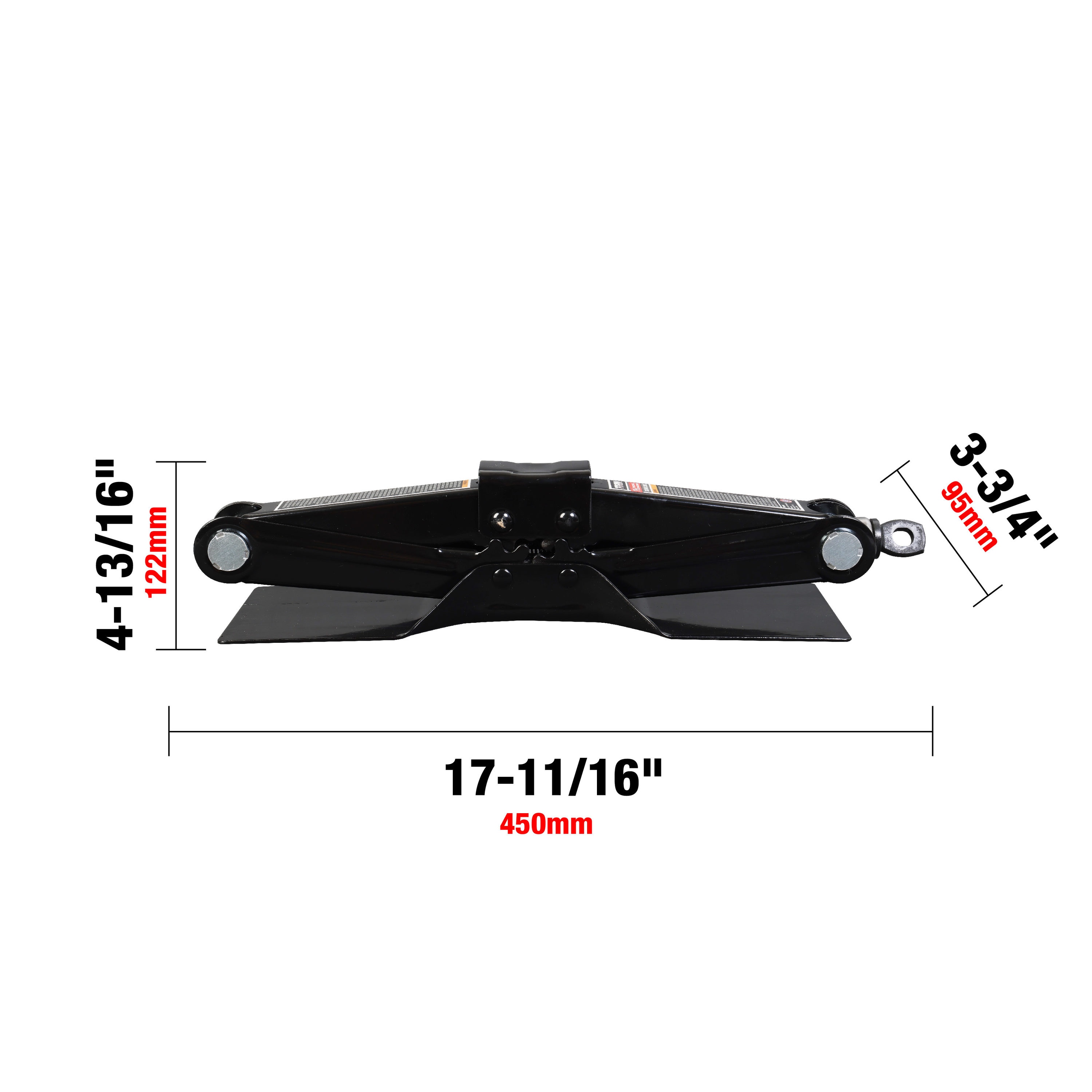 Torin Black 1.5-Ton Steel Hydraulic Scissor Jack T10152D at Lowes.com