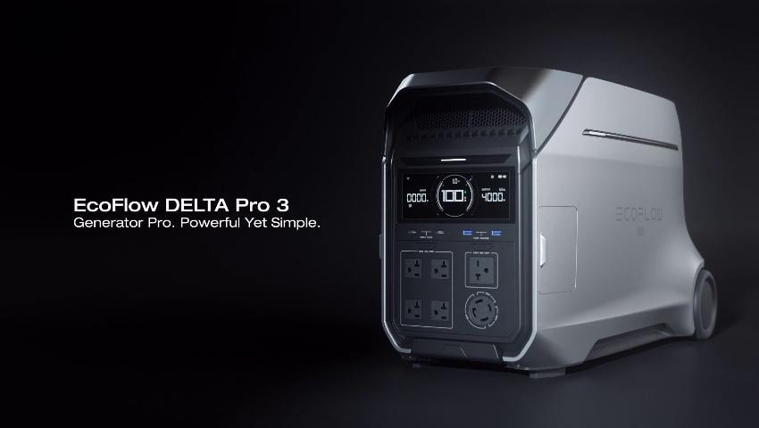 EcoFlow DELTA Pro 3 Portable Power Station 4000-Watts Portable