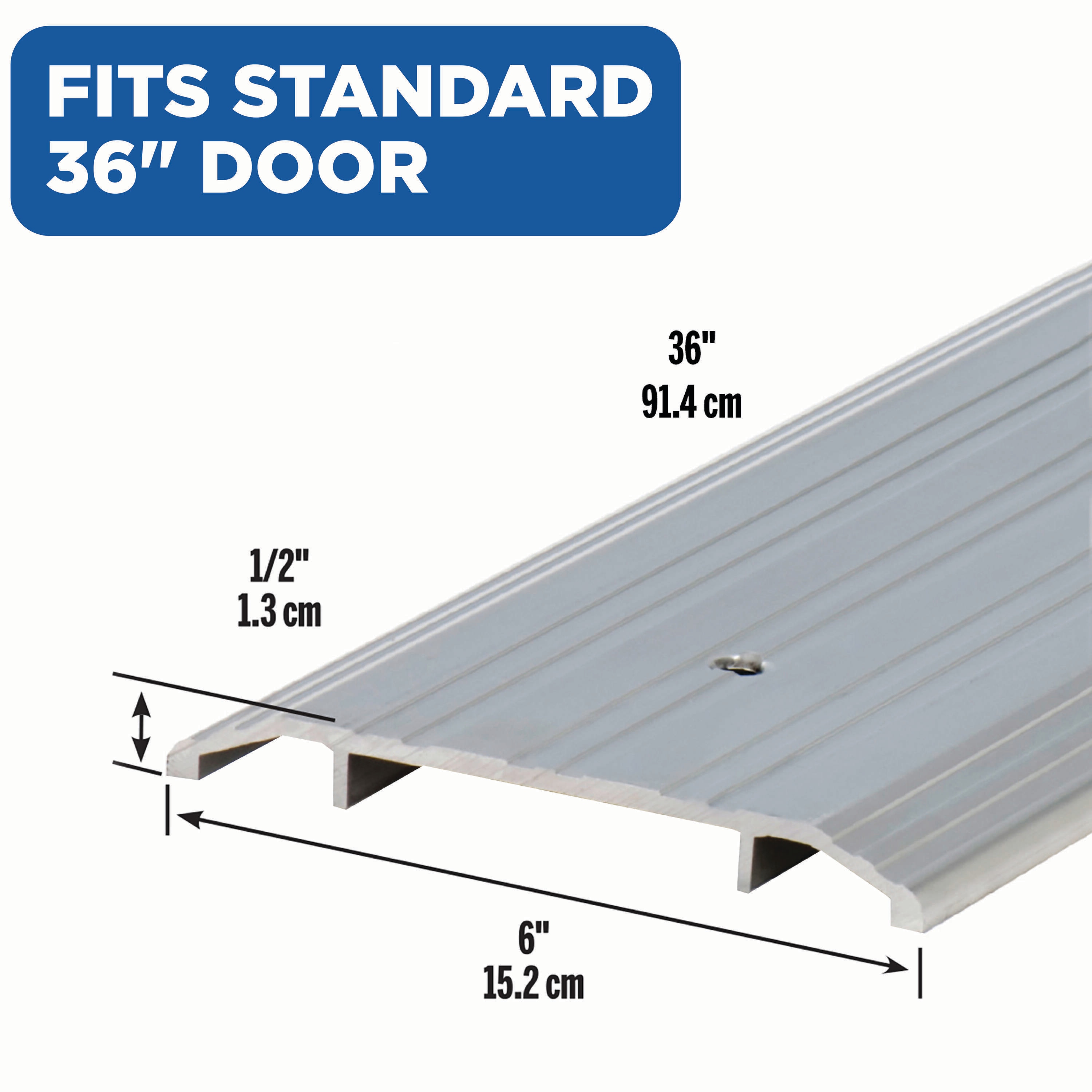 M-D 36-in x 6-in Aluminum Door Threshold (Install with Screws
