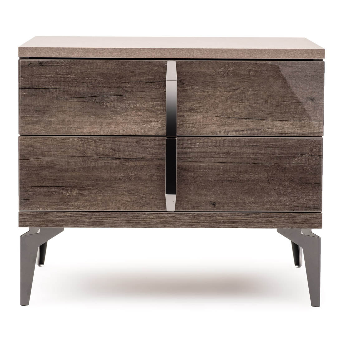 Dark Brown lacquer nightstand - WINSLET | Mobilia Canada