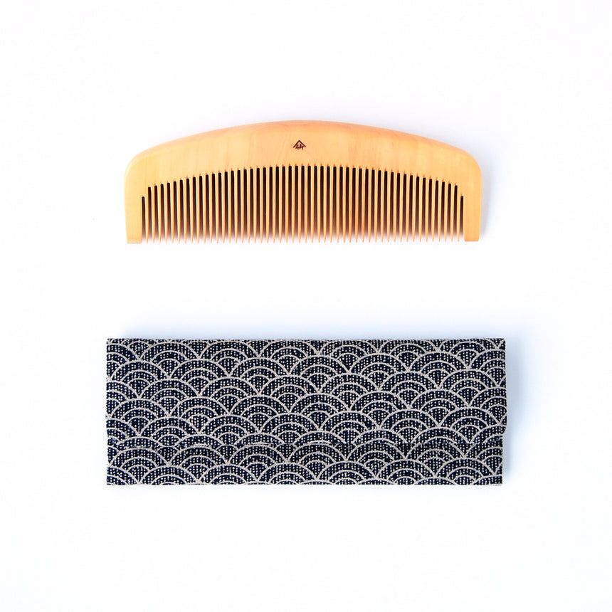 上野池之端 十三や 国産 本つげ つげ櫛 細歯 六寸 【公式通販】