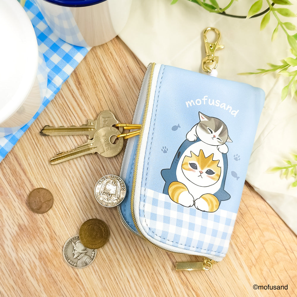 mofusand キー＆パスケース サメにゃんたちの仲良しDays | mofusand