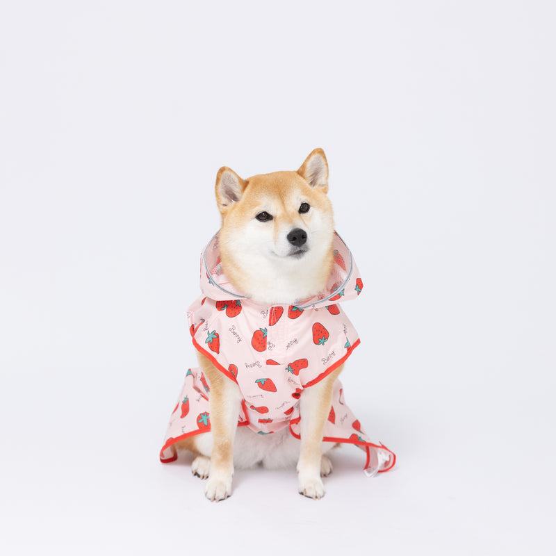 犬服 3S わんこの普段着ラメドットにいちご