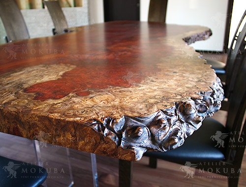 天然木 瘤 コブ 一枚板テーブル アンティーク ヴィンテージ インテリア