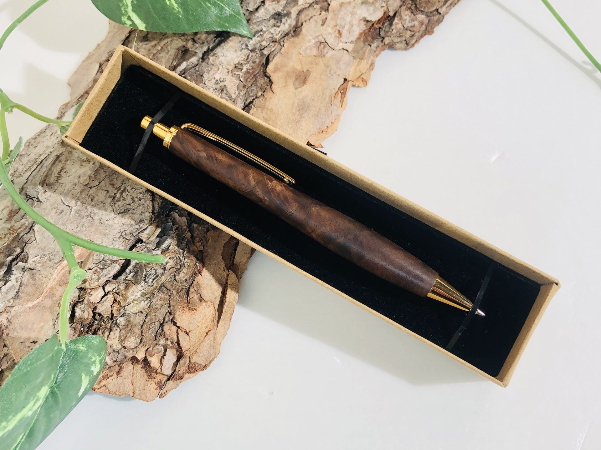 PG5木軸カスタム0180 高村杢工房 製図用シャーペン クラロウォルナット瘤