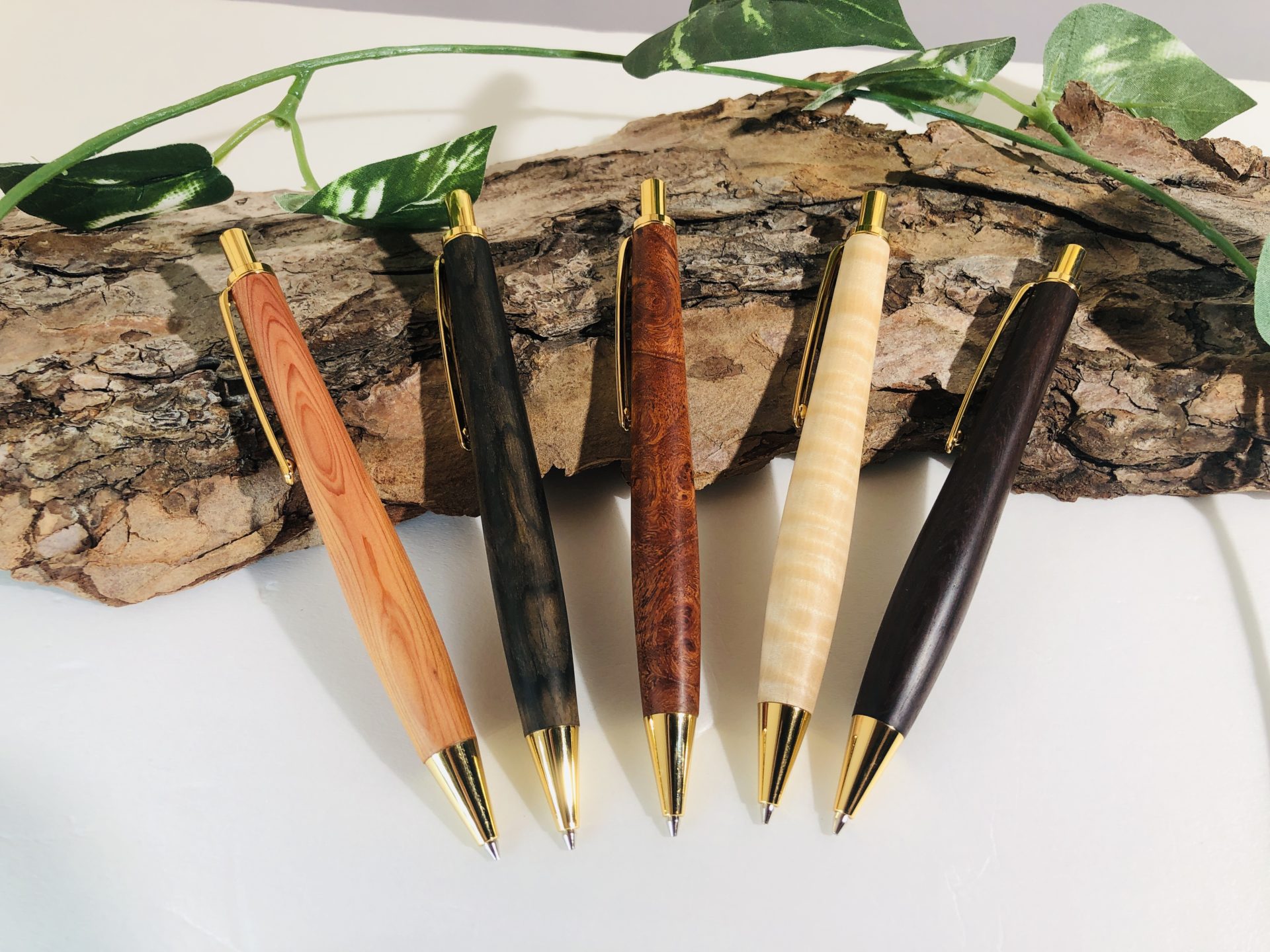 395ペン工房翌檜 スタビライズドウッドバーチバール 木軸シャーペン