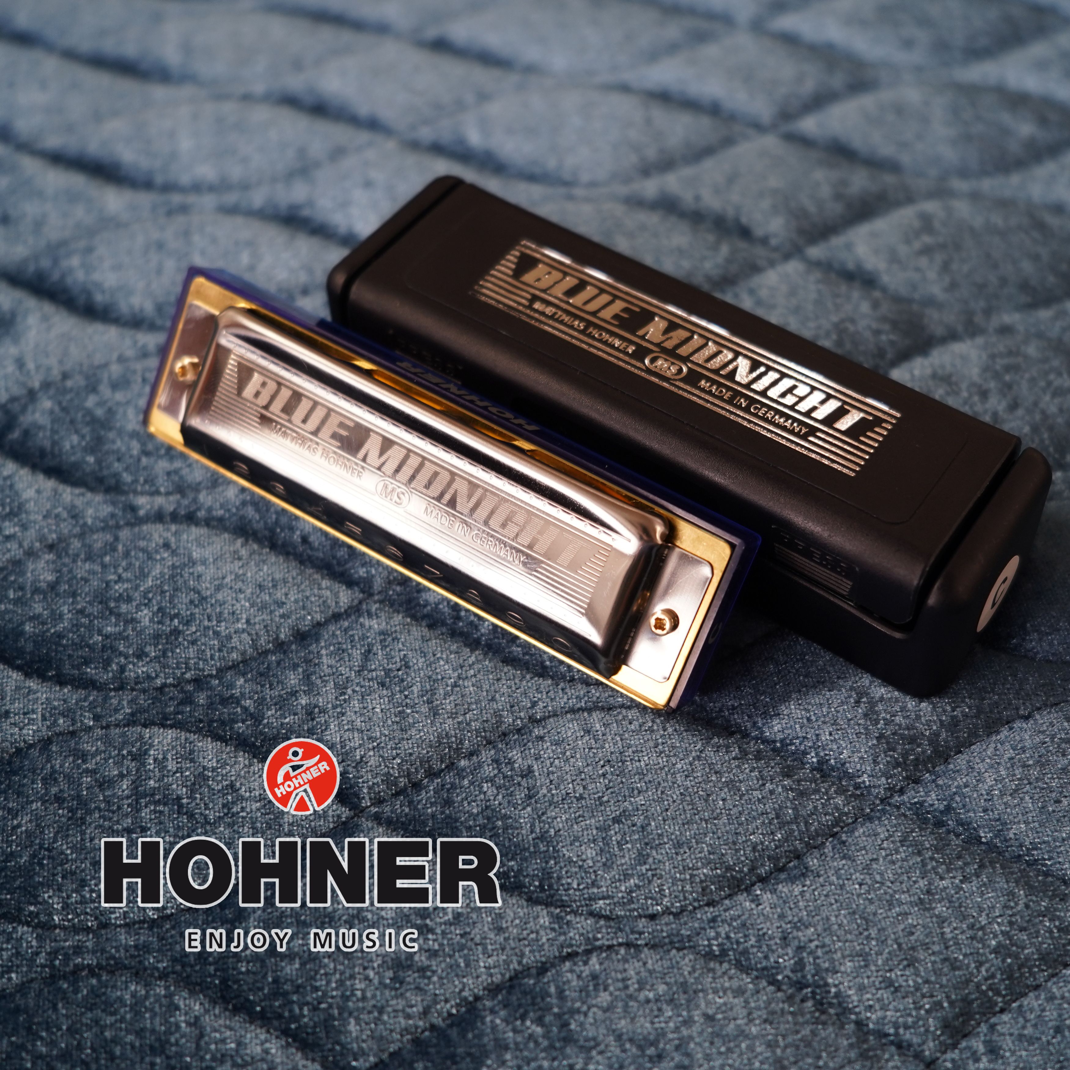 HOHNER】初心者にもオススメ。ドイツ製の10ホールハーモニカ BLUE