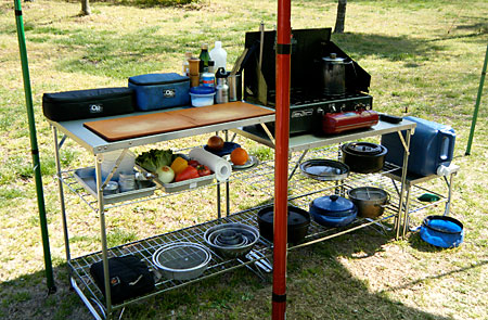 テンマクデザイン×雀屋 ワークテーブルLOW ユニフレーム 焚き火