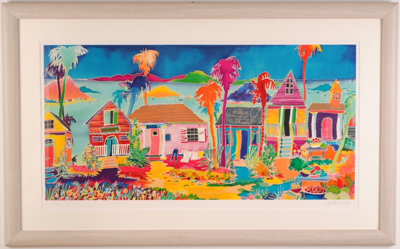 ジェニファー・マークスがシルクスクリーンの版画で制作したインテリア