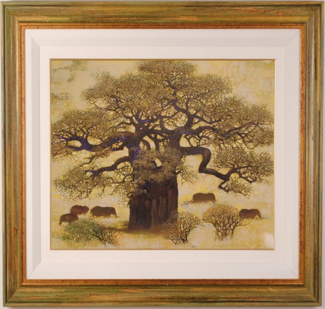 インテリアの絵画をジークレーの版画で制作した磯野宏夫のインテリアの