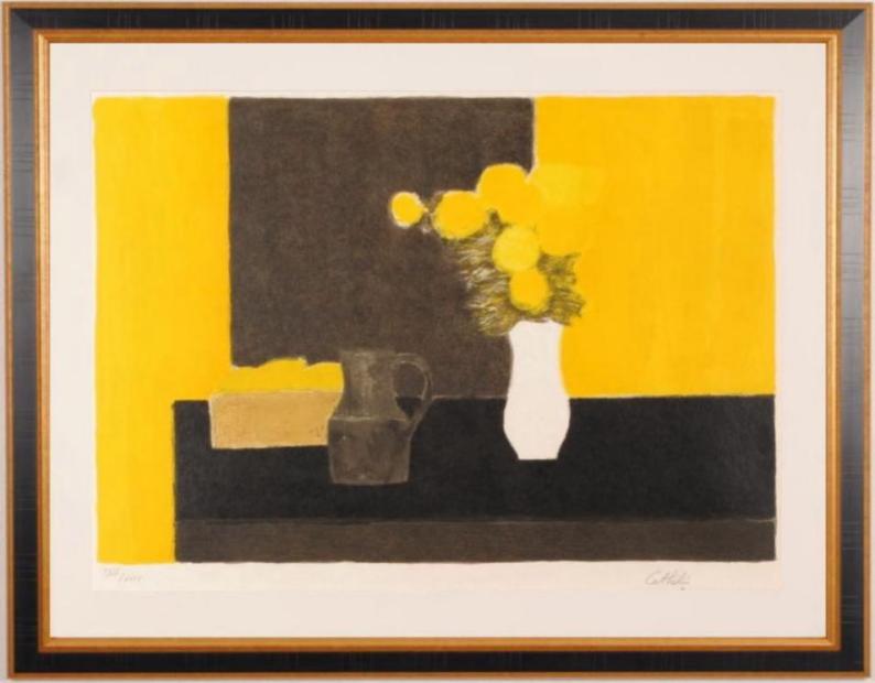 ベルナール カトラン 新品 · 未使用 リトグラフ 額付き 版画 作品証明