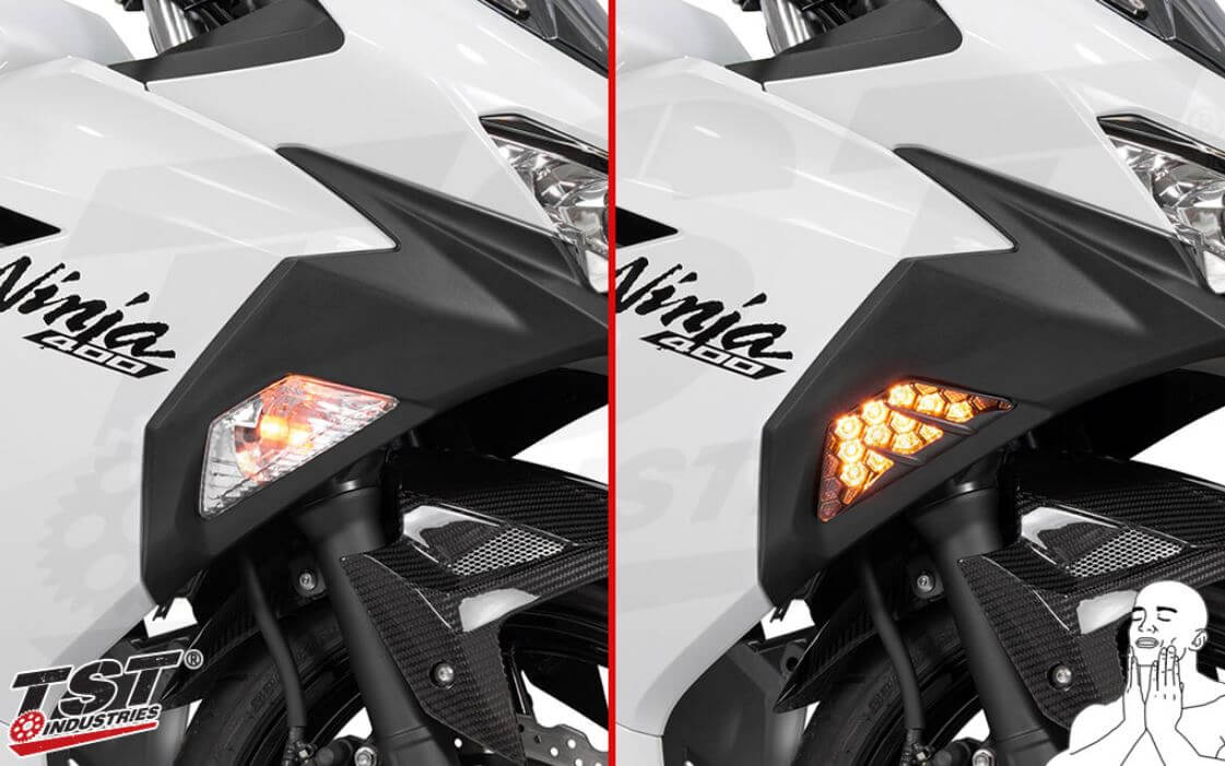 TST Industries Nexus LED Flushmount Turn Signals 24-25 Kawasaki ZX