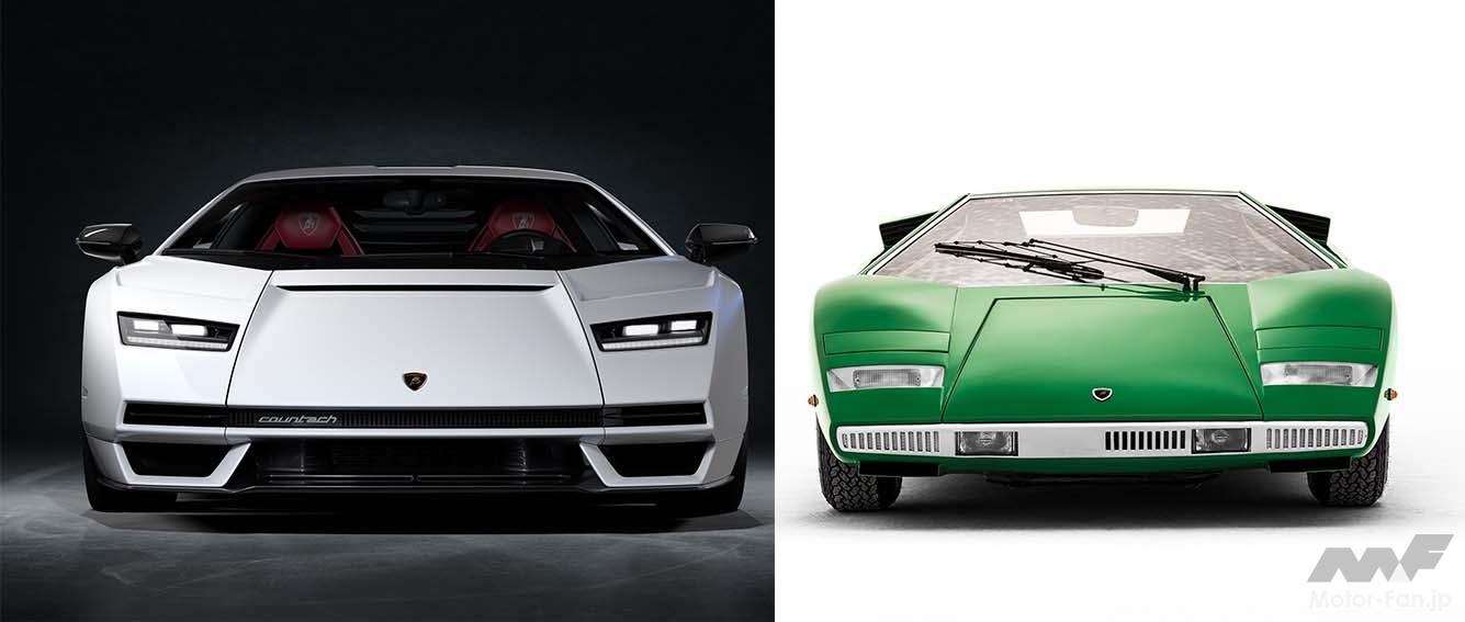 ランボルギーニ・カウンタック オリジナルLP400（1974年）と復活LPI800