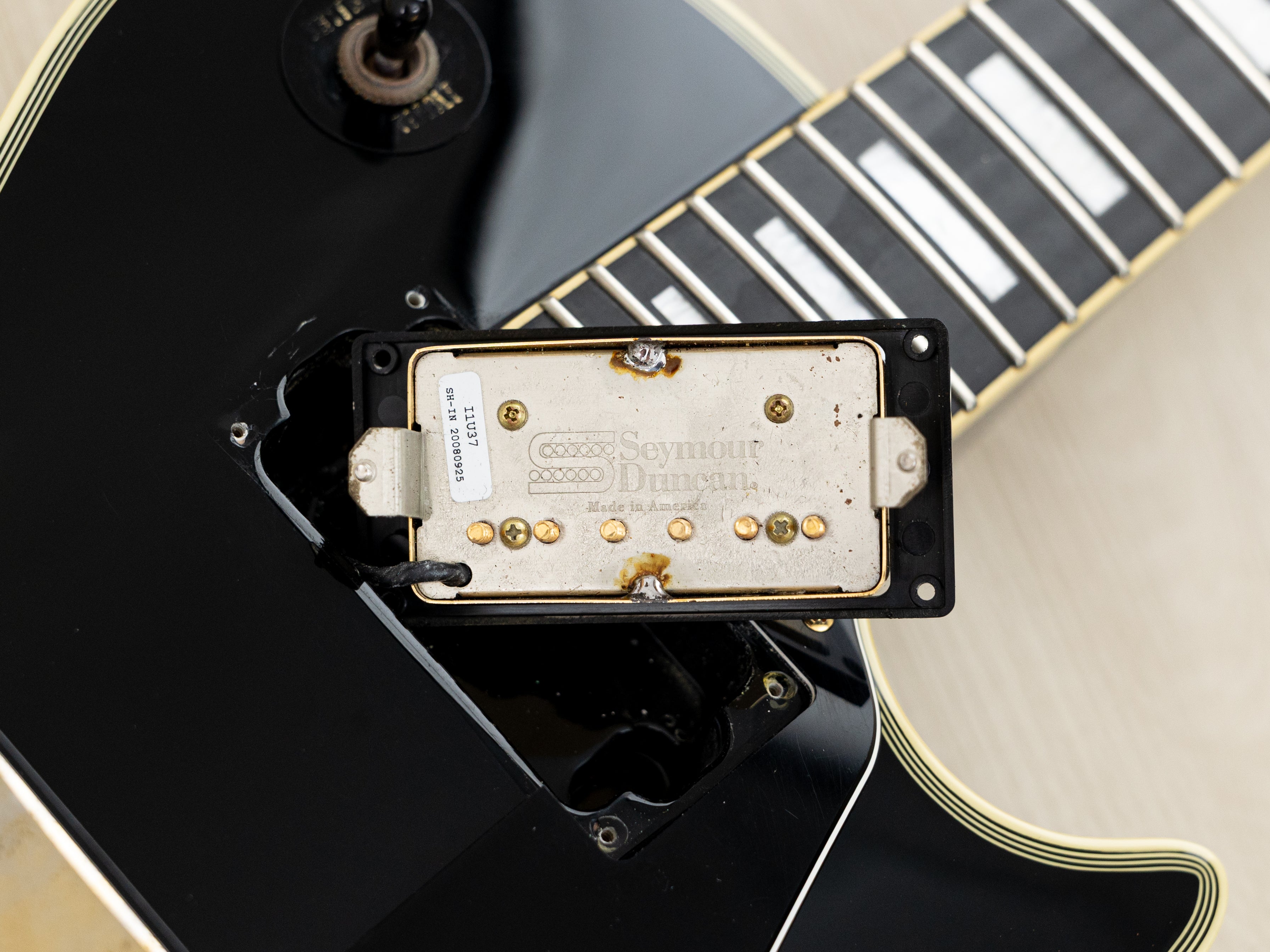 2008 Edwards by ESP E-LP-98LTC Custom Black Beauty, Ebony Nitro Lacque