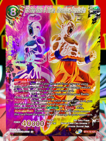 BT14-152 SCR SS Son Goku & Frieza, Miraculous Conclusion (2021)