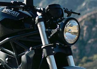 MOTODEMIC EVO-S LED ヘッドライト Monster 821/1200 グラファイト