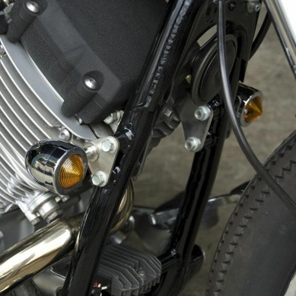 ヤマハ ドラッグスター用 フロントウインカーステー モーターロック