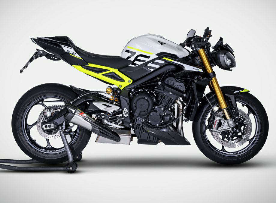 ストリートトリプル765 2023～ マフラー フルエキゾースト Eマーク付き