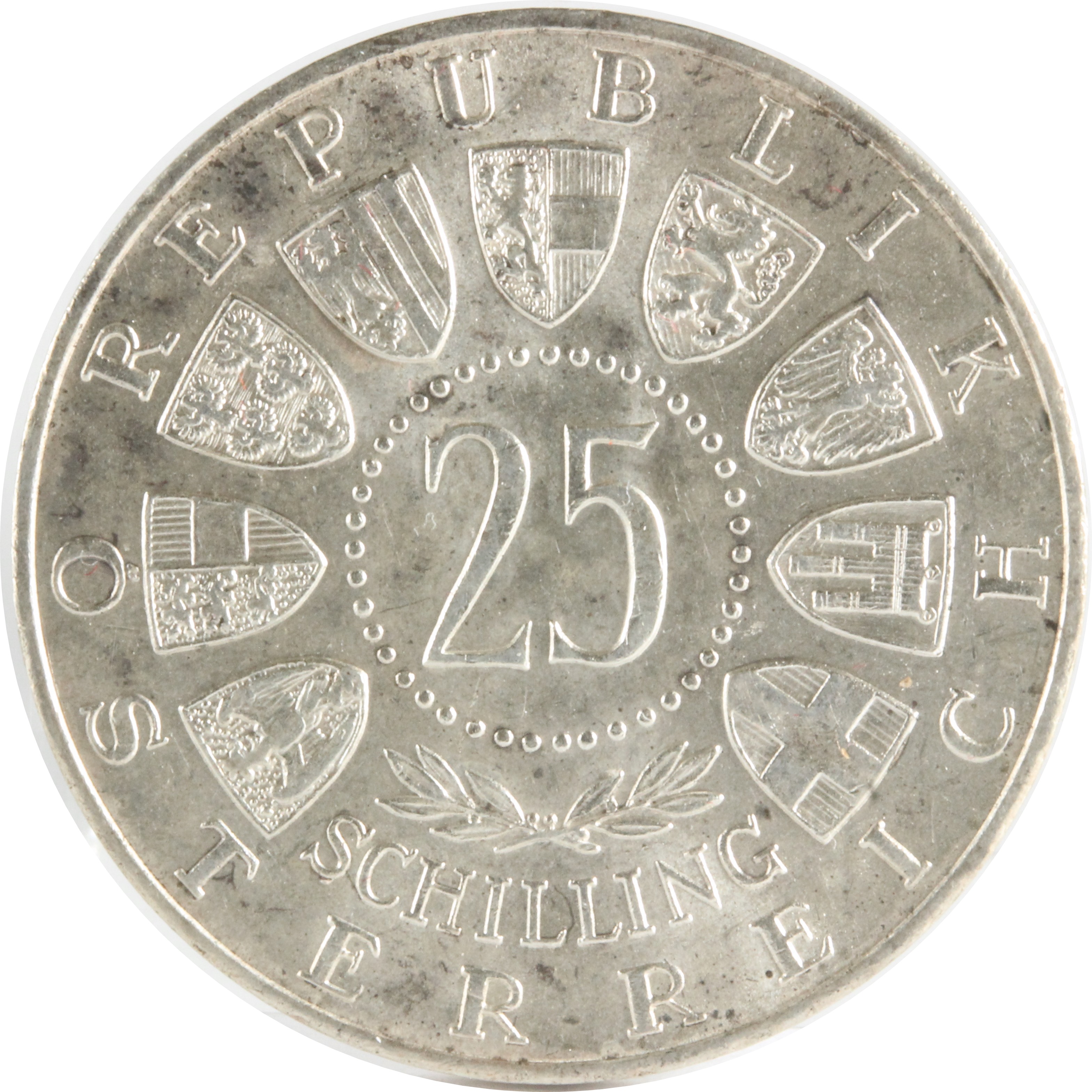 オーストリア 1956年 モーツァルト 25シリング SCHILLING 銀貨