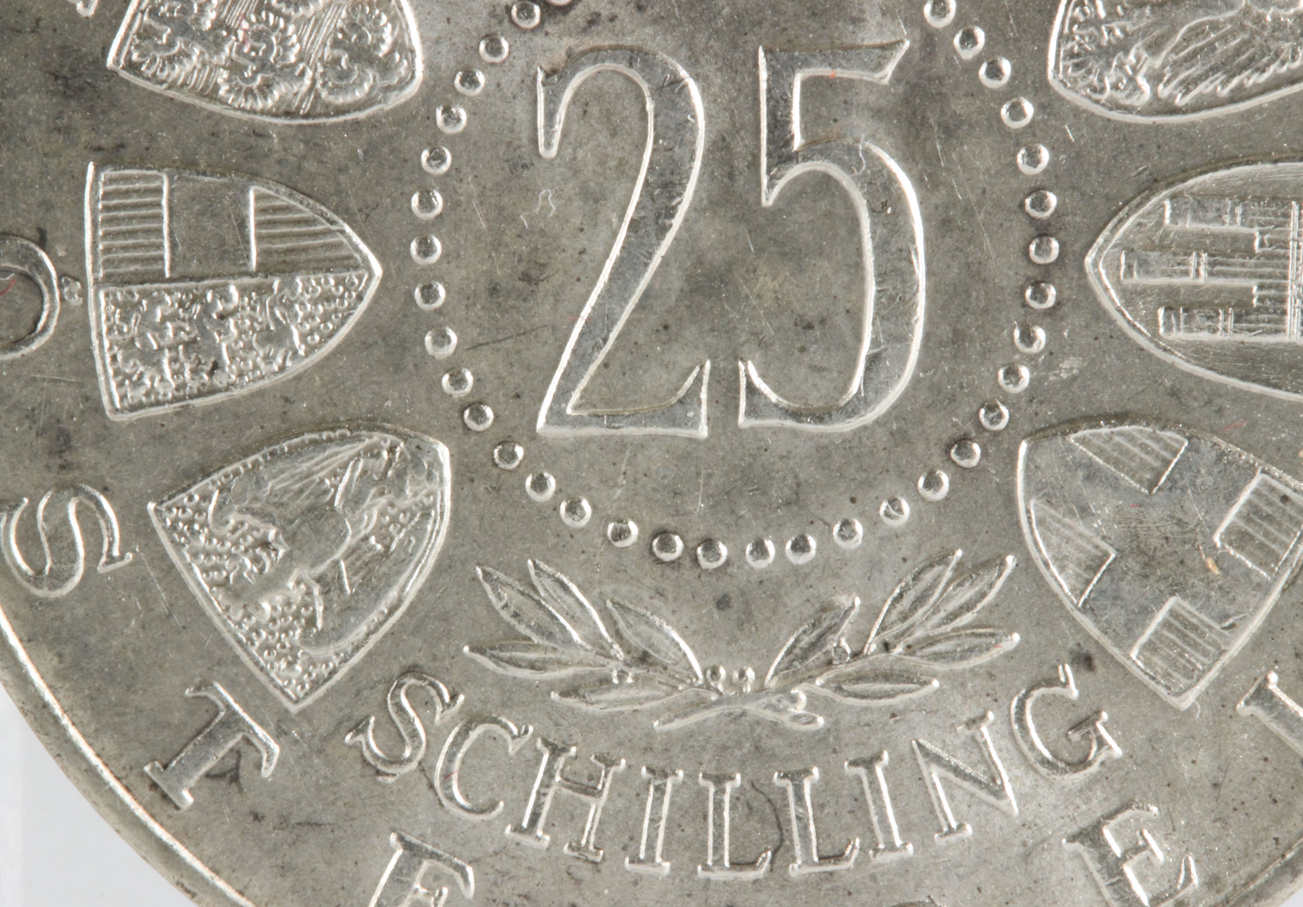 オーストリア 1956年 モーツァルト 25シリング SCHILLING 銀貨