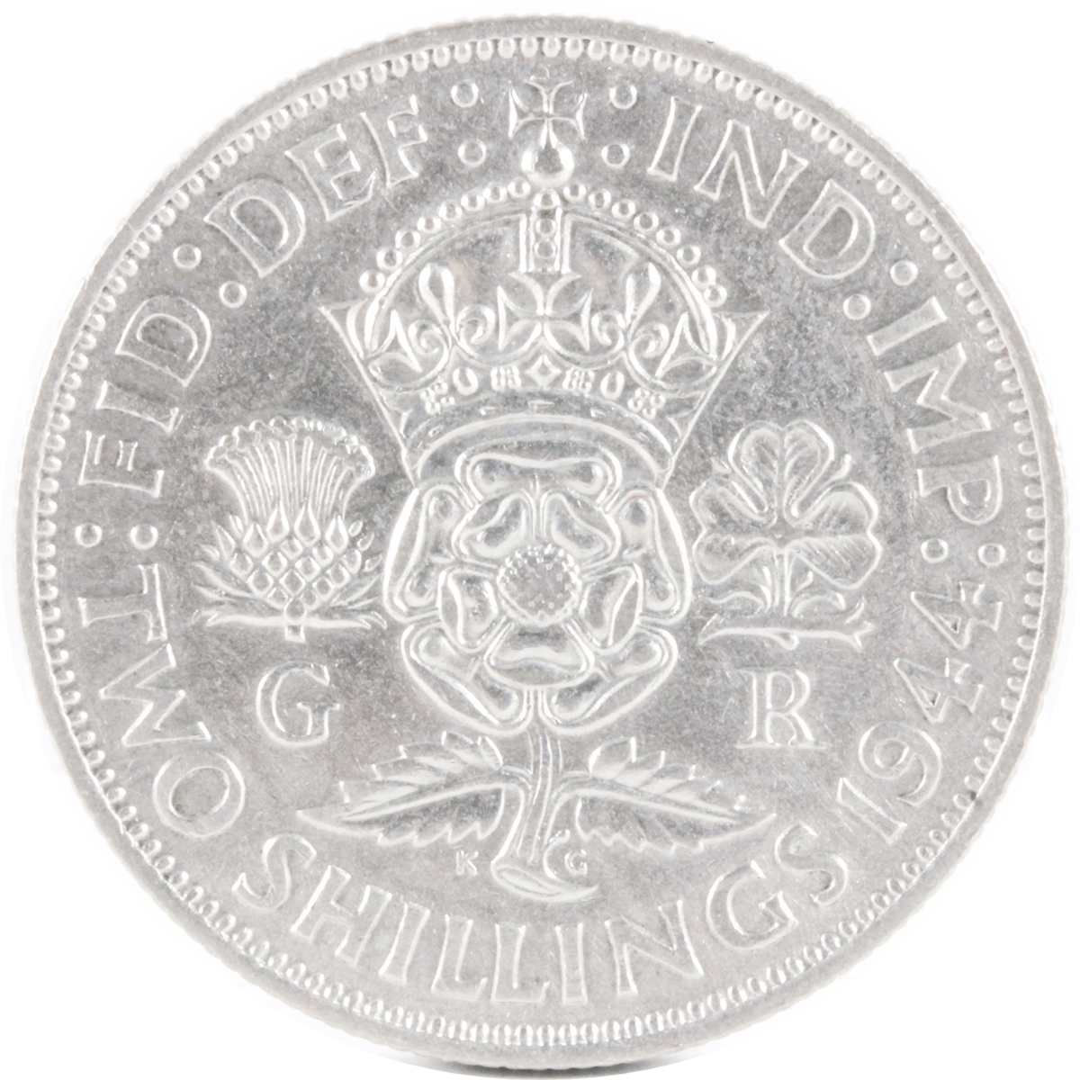 イギリス 1944年 2シリング銀貨 XF | ミスターコインズ