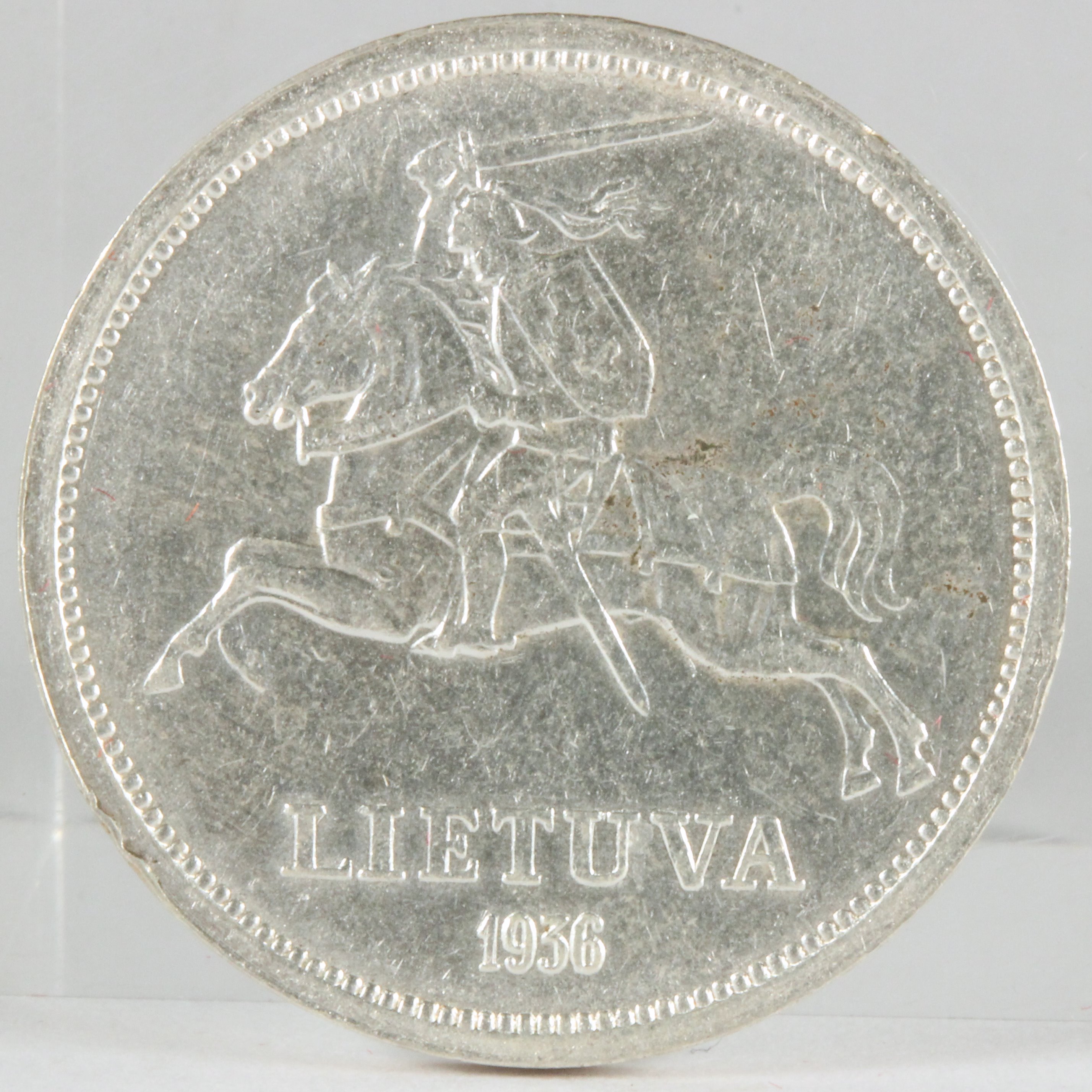 リトアニア 1936年 5リタイ 銀貨 XF | ミスターコインズ