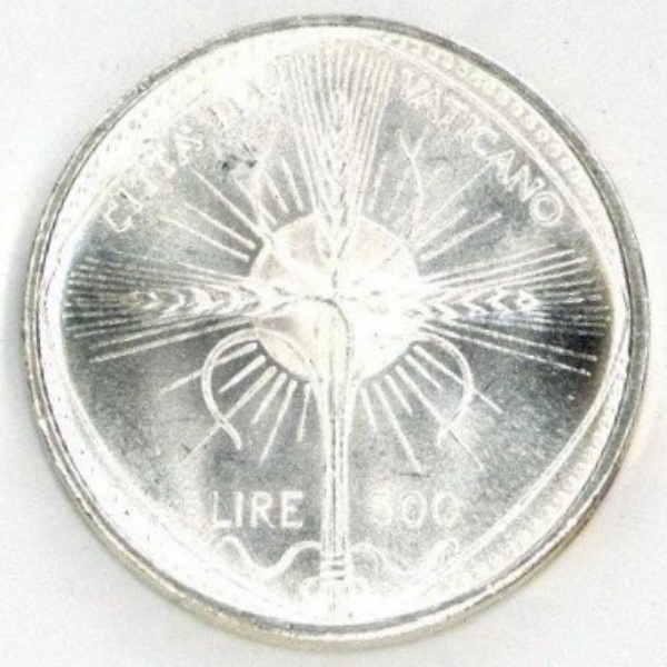 1930年 バチカン 5リラ 銀貨 ピオ6世 フィレンツェ購入 イタリア