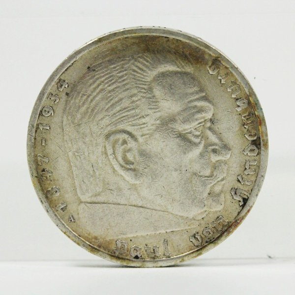 ドイツ 1935年 5ライヒスマルク銀貨 ヒンデンブルク | ミスターコインズ