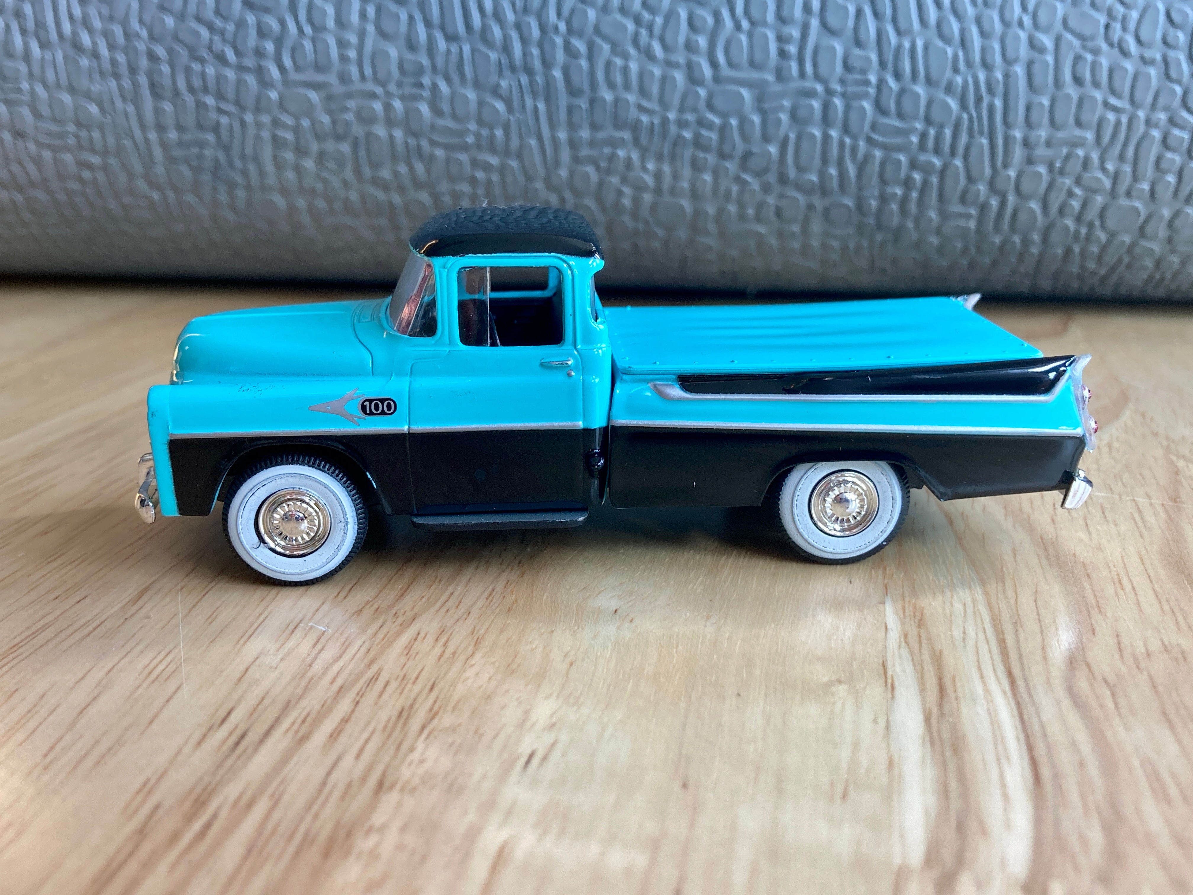 1957 Dodge Sweptside Truck (Teal/Black) 1/48 Diecast Car