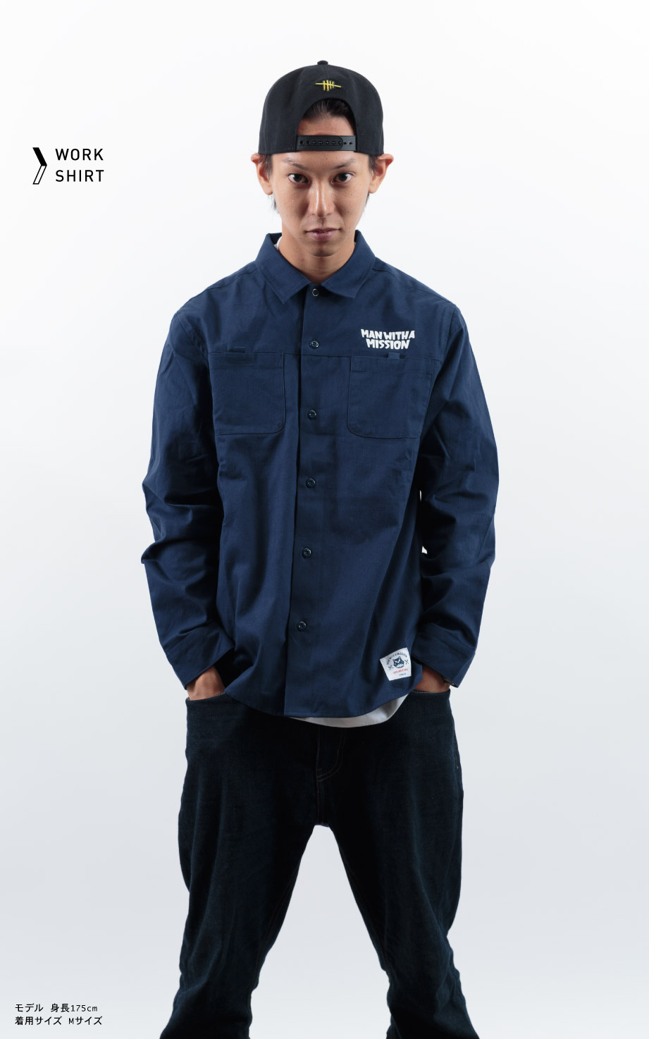 man with a mission/マンウィズ/戦闘服(ワークシャツ)L