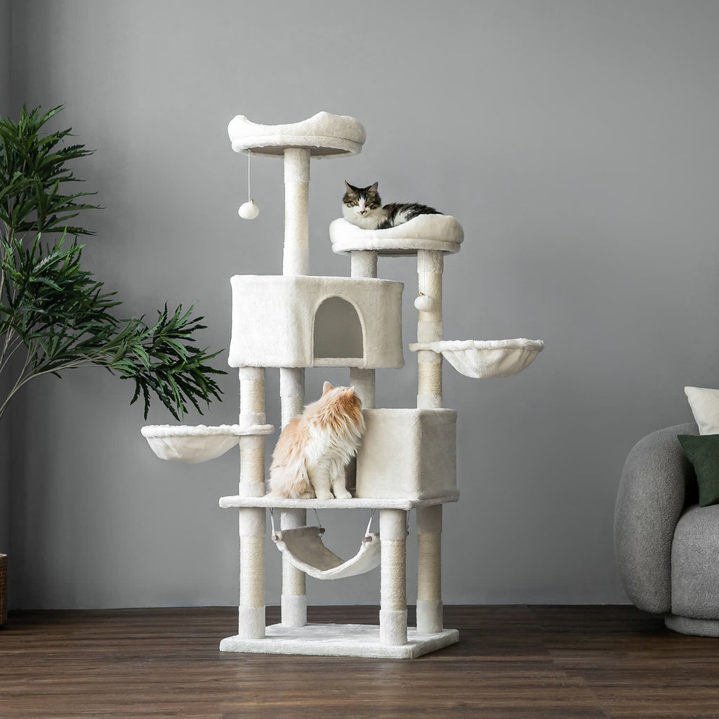 MWPO キャットタワー おしゃれ 高さ158cm 057 大型キャットタワー 多頭