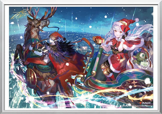 放浪皇プレイマット4種セット 放浪皇のお花見クリスマス 藤ちょこ MTG