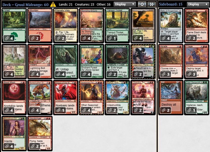 MTG 赤緑グルール モダンデッキパーツ グルール高揚 | スタンダード