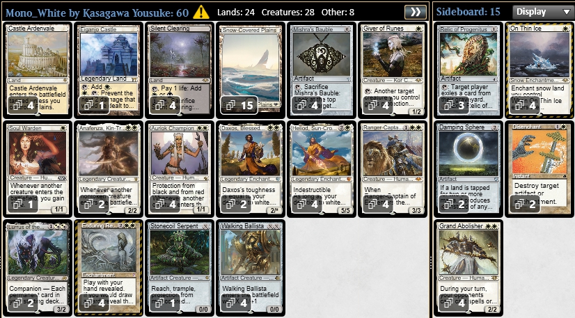 無限ソウルシスターズ、クレリック、超軽量Zoo in モダン ~ デッキ