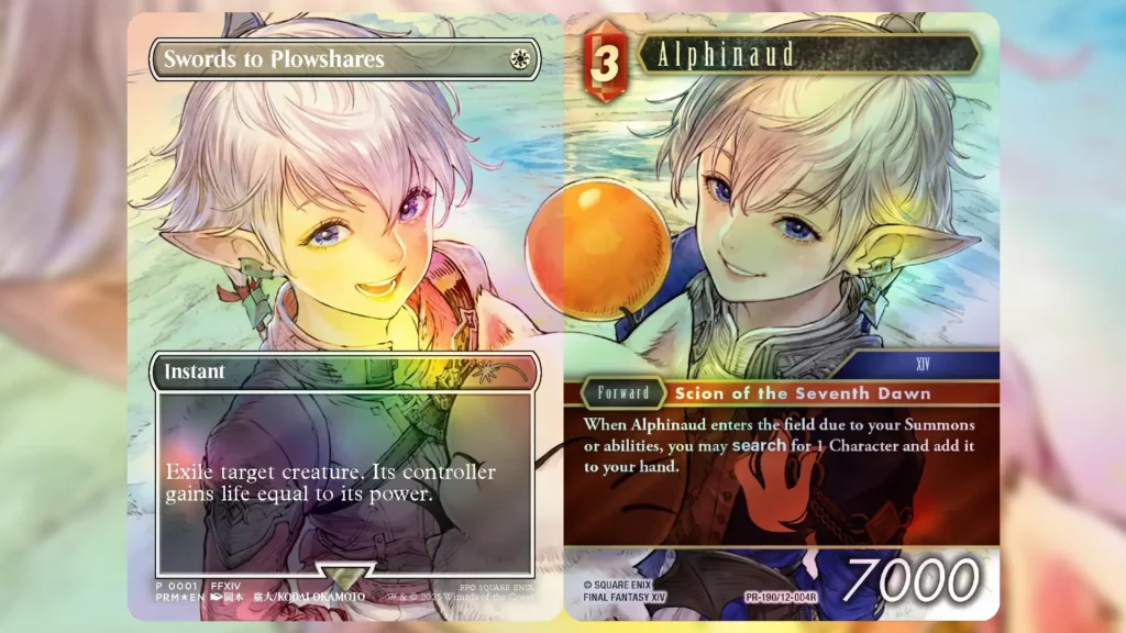 MTG FFTCG 剣を鋤に アルフィノ セット 剣を鋤に アルフィノ プロモ