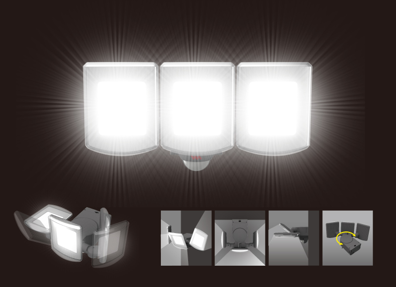 LED-AC342 - 製品情報 | musashi（ムサシ） - 日本一のセンサーライト