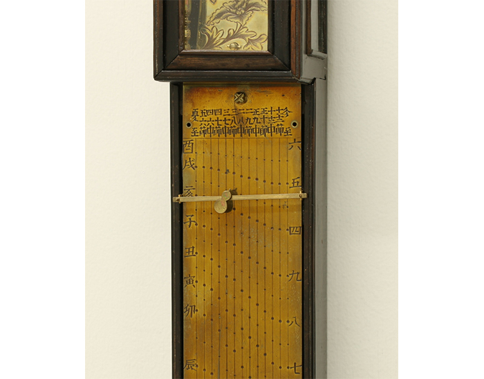 大名品】◇『尺時計』江戸期 和時計 円天符 節板式文字盤 桑造枠◇検