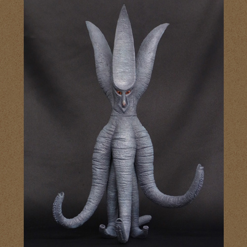 大怪獣シリーズ 宇宙怪獣バイラス 少年リック限定 宇宙船 閉じた状態の頭