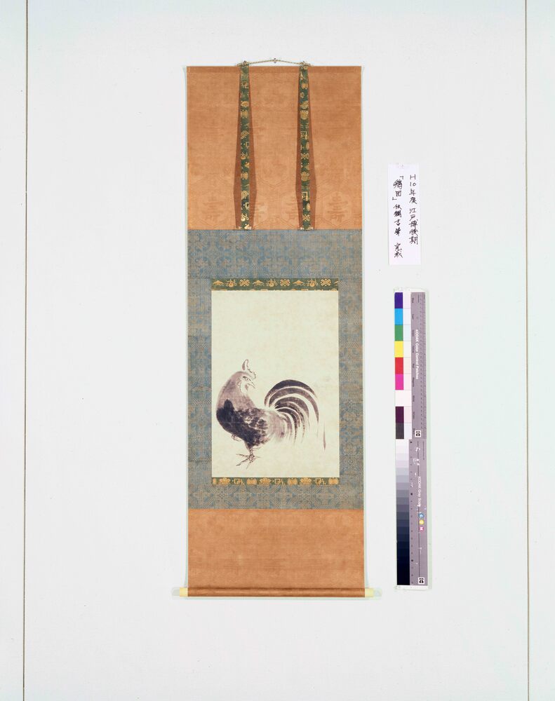 徳川綱吉(五代将軍)の直筆絹本掛け軸箱書きあり 人気 商品 通販ホビー