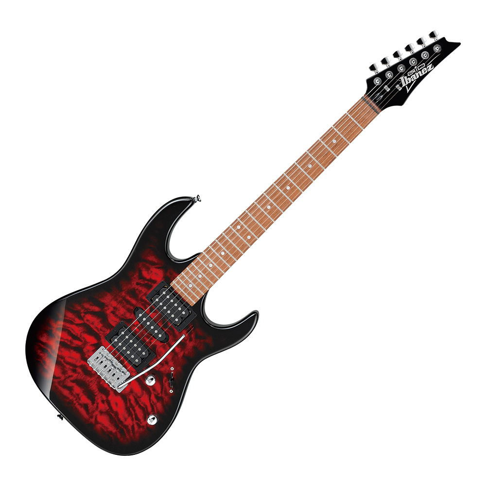 Ibanez Gio GRX70QA-TRB (Transparent Red Burst)｜ミュージックランドKEY